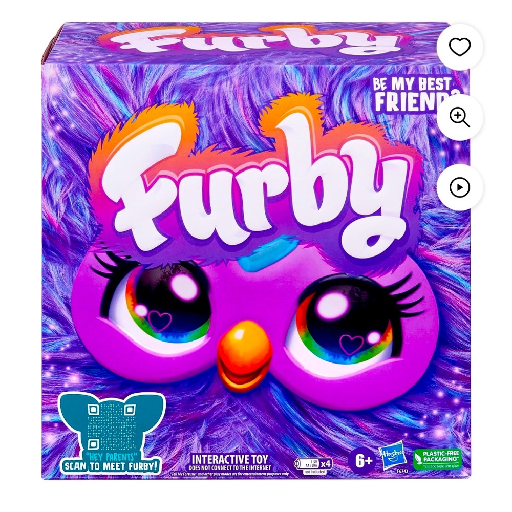 Adorable New Furby Purple, 15 Fashion Accessories, Interactive Plush Toy